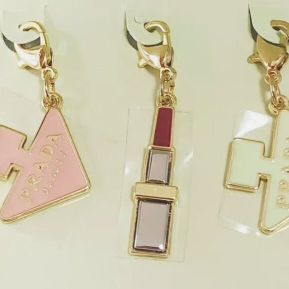 PRADA Beauty Original Charm 3-piece Set Limited Novelty Omotesando Shinjuku Rare - Picture 1 of 4